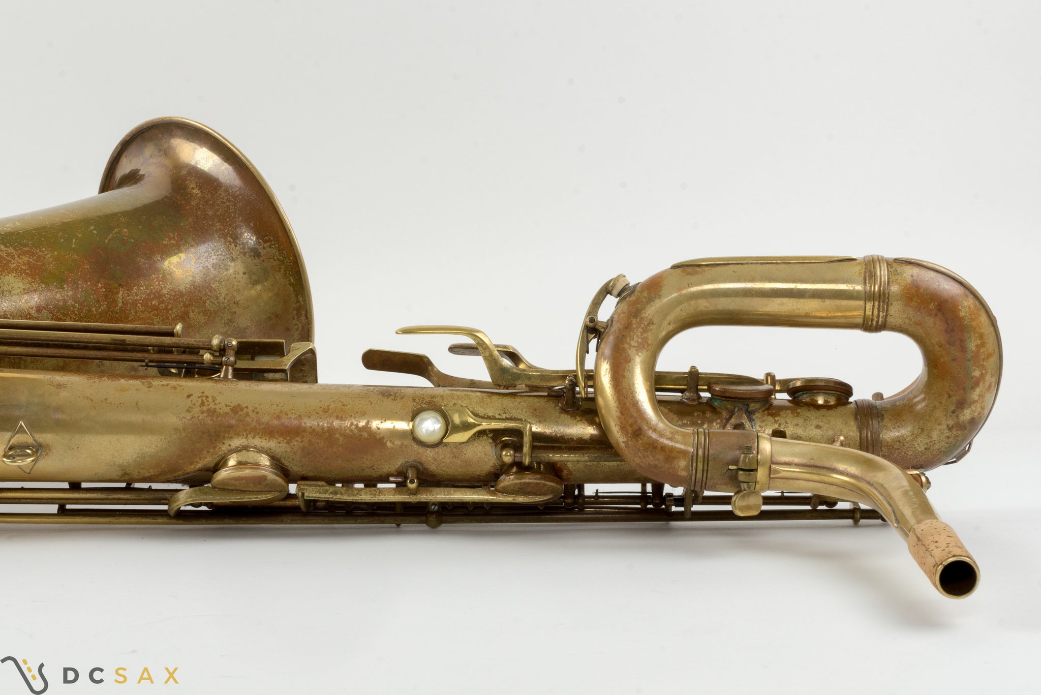 Conn 12M Transitional Baritone Saxophone, Owned by Bob Gioga, Kenton Member