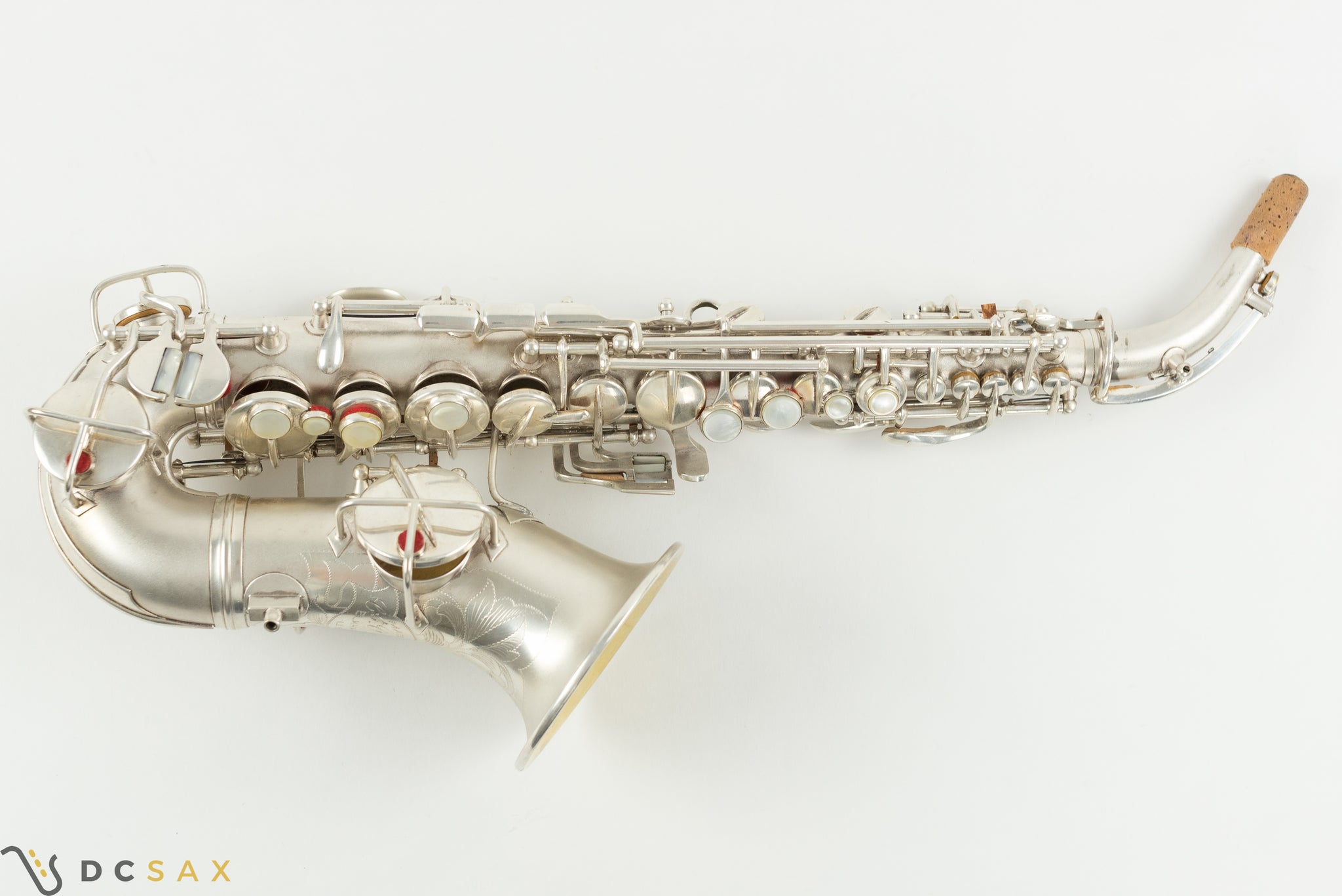 212,xxx Conn New Wonder II Chu Berry Curved Soprano Saxophone, Silver Plated