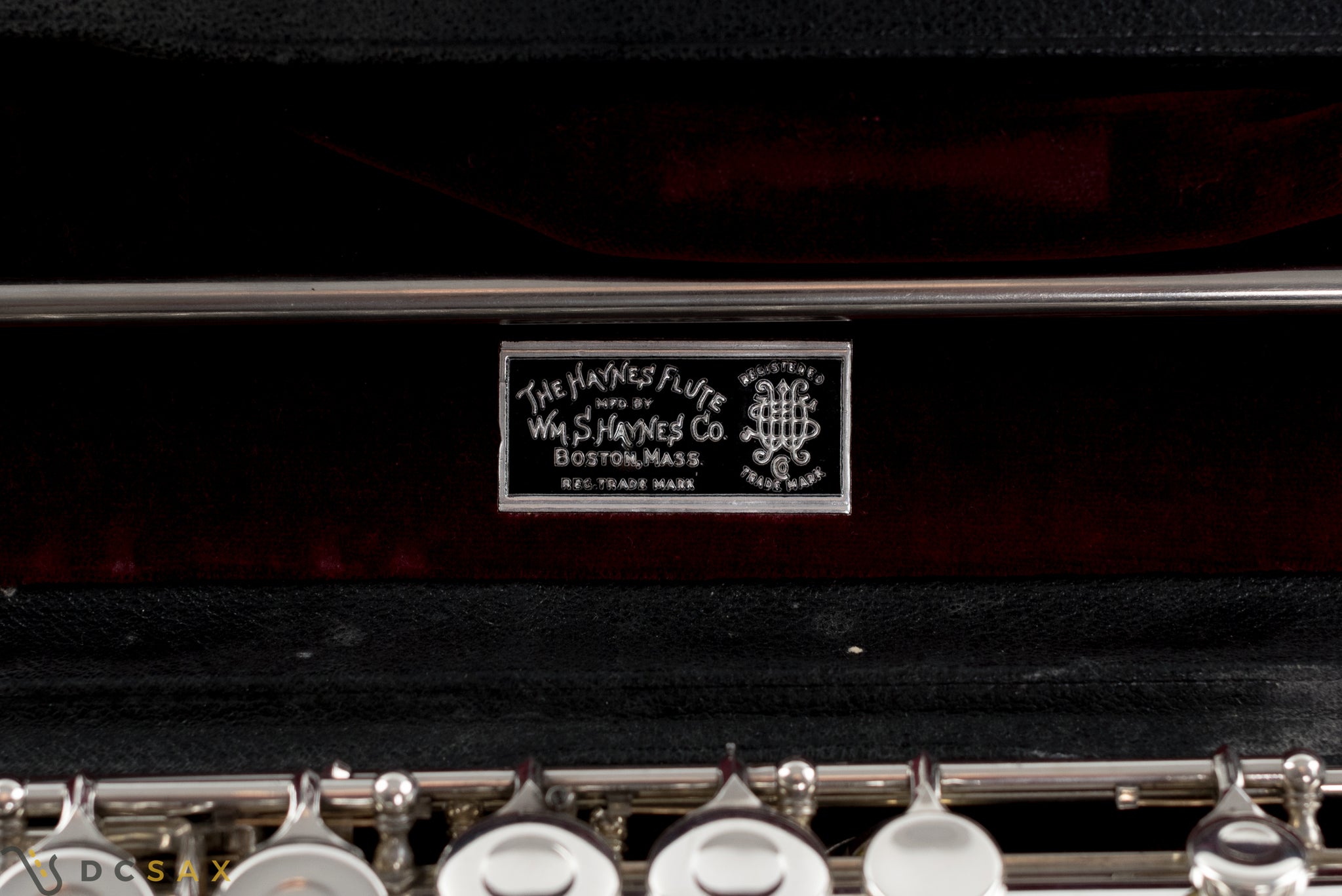 1952 Haynes Commercial Model Handmade Sterling Silver Flute, Closed Hole, Offset G, C-Foot