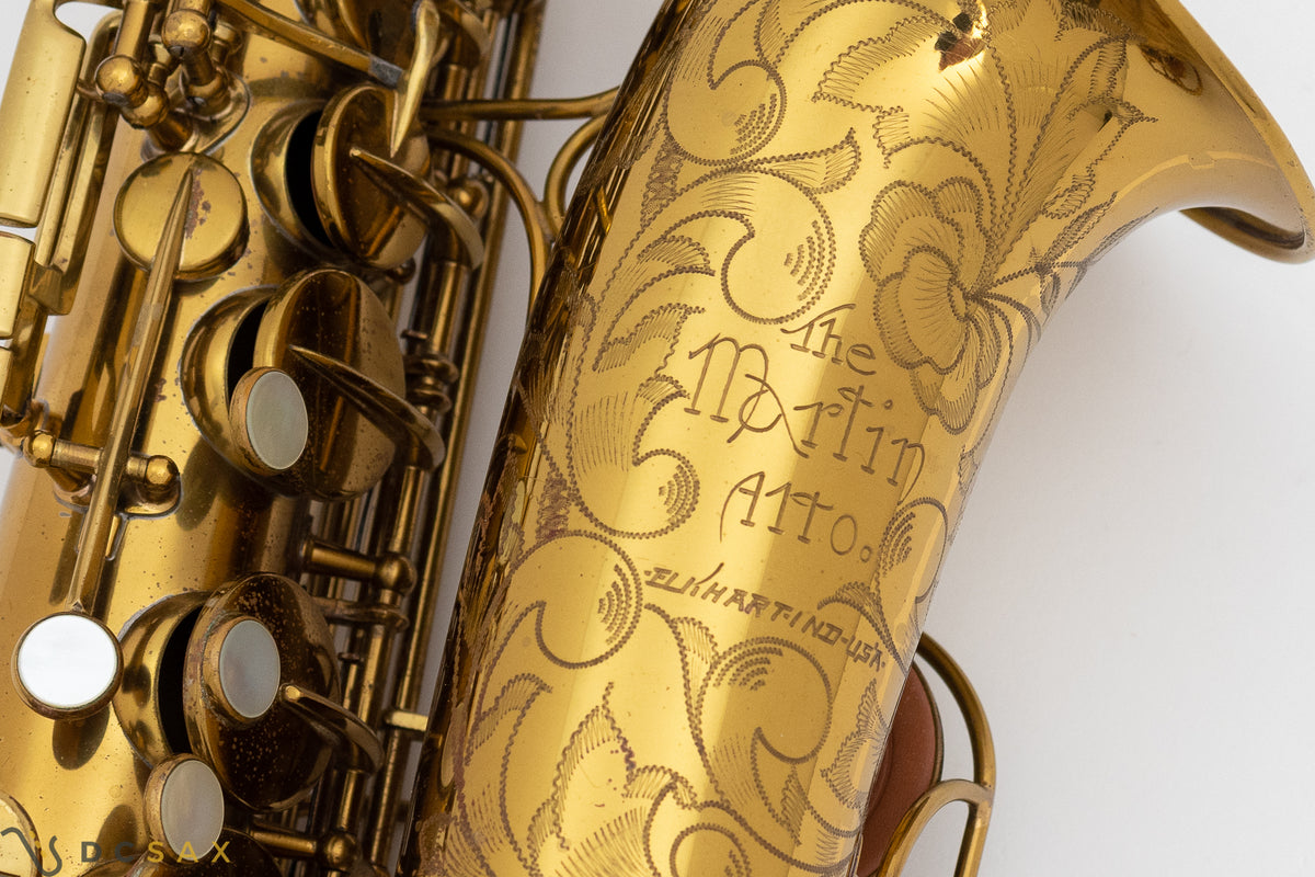 1948 Martin Committee Alto Saxophone, 98% Original Lacquer, Fresh Overhaul, Video