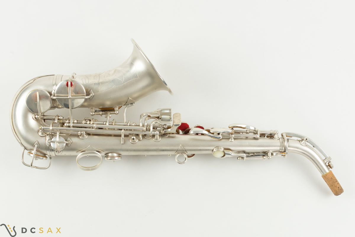 212,xxx Conn New Wonder II Chu Berry Curved Soprano Saxophone, Silver Plated