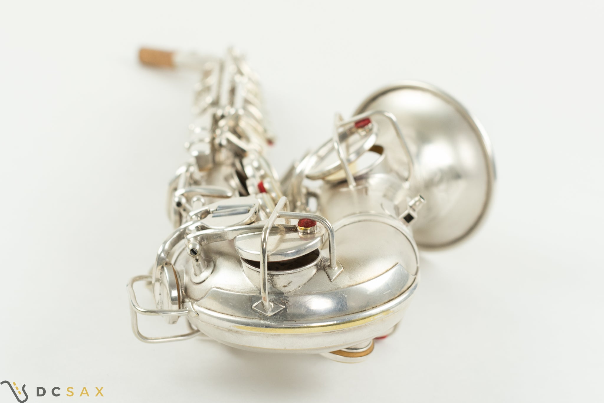 212,xxx Conn New Wonder II Chu Berry Curved Soprano Saxophone, Silver Plated