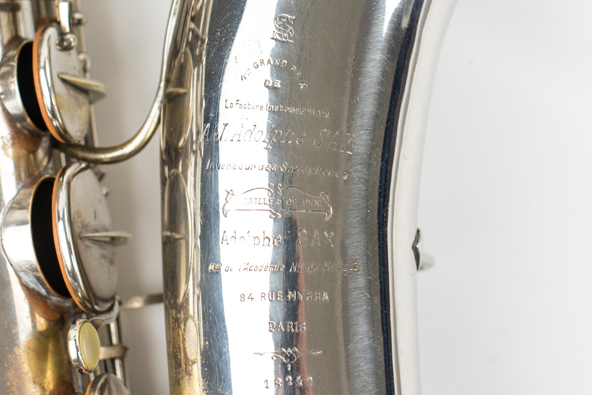 1910 Adolphe Sax Tenor Saxophone Fully Restored