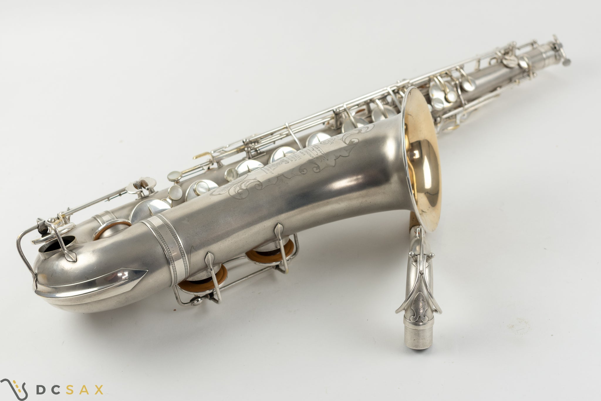 1932 Selmer Super Sax 'Cigar Cutter' Tenor Saxophone, Original Silver Plating, Fresh Overhaul