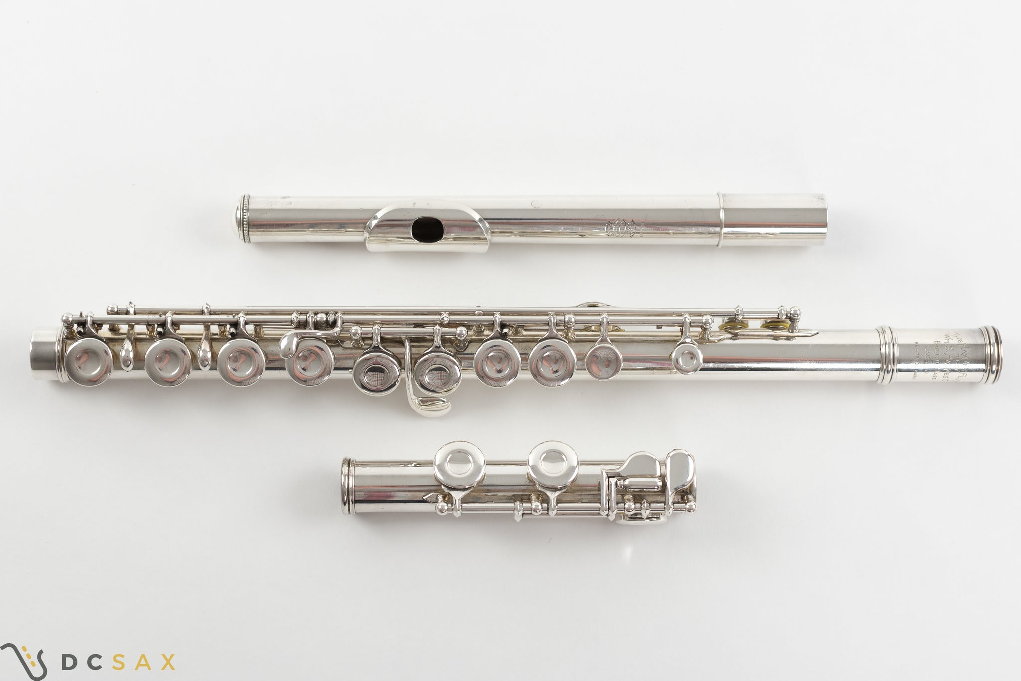 1952 Haynes Commercial Model Handmade Sterling Silver Flute, Closed Hole, Offset G, C-Foot