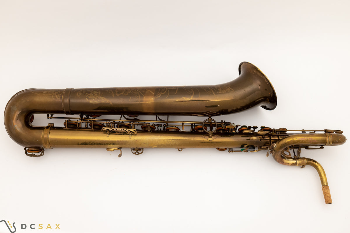 1954 57,xxx Selmer Mark VI Baritone Saxophone, 97% Original Lacquer, Low A
