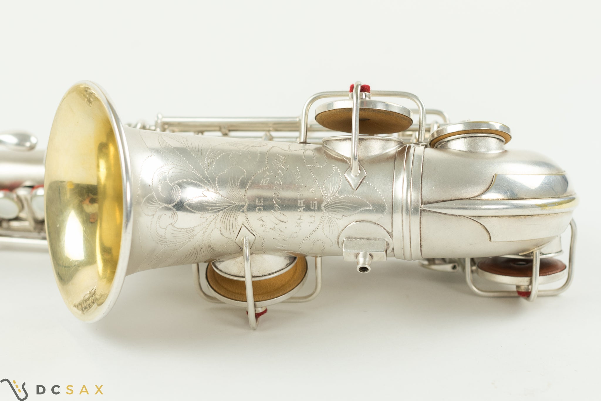 212,xxx Conn New Wonder II Chu Berry Curved Soprano Saxophone, Silver Plated