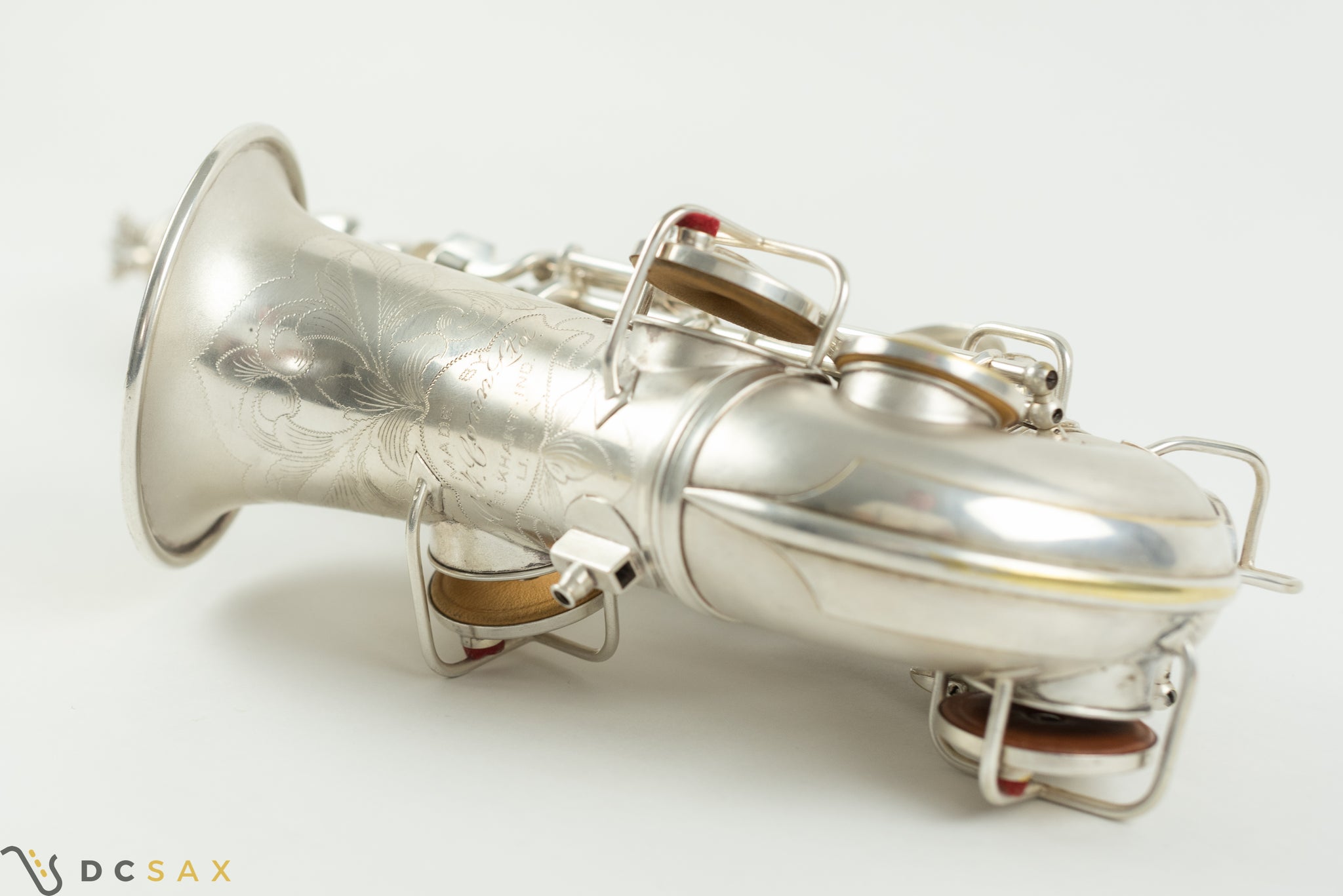 212,xxx Conn New Wonder II Chu Berry Curved Soprano Saxophone, Silver Plated