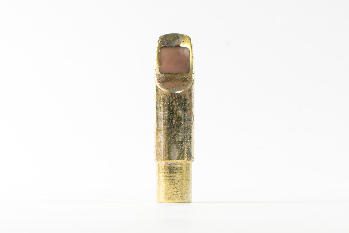 Vintage Handmade Dave Guardala Post Bop Soprano Saxophone Mouthpiece Gold Plated