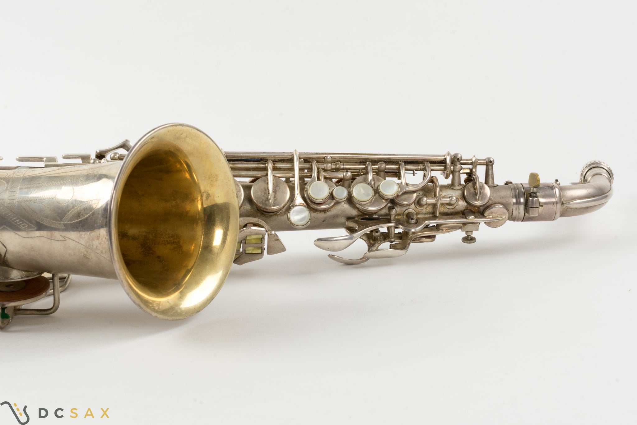 1933 291,xxx Conn 6M VIII Alto Saxophone, Silver Plated, Gold Bell