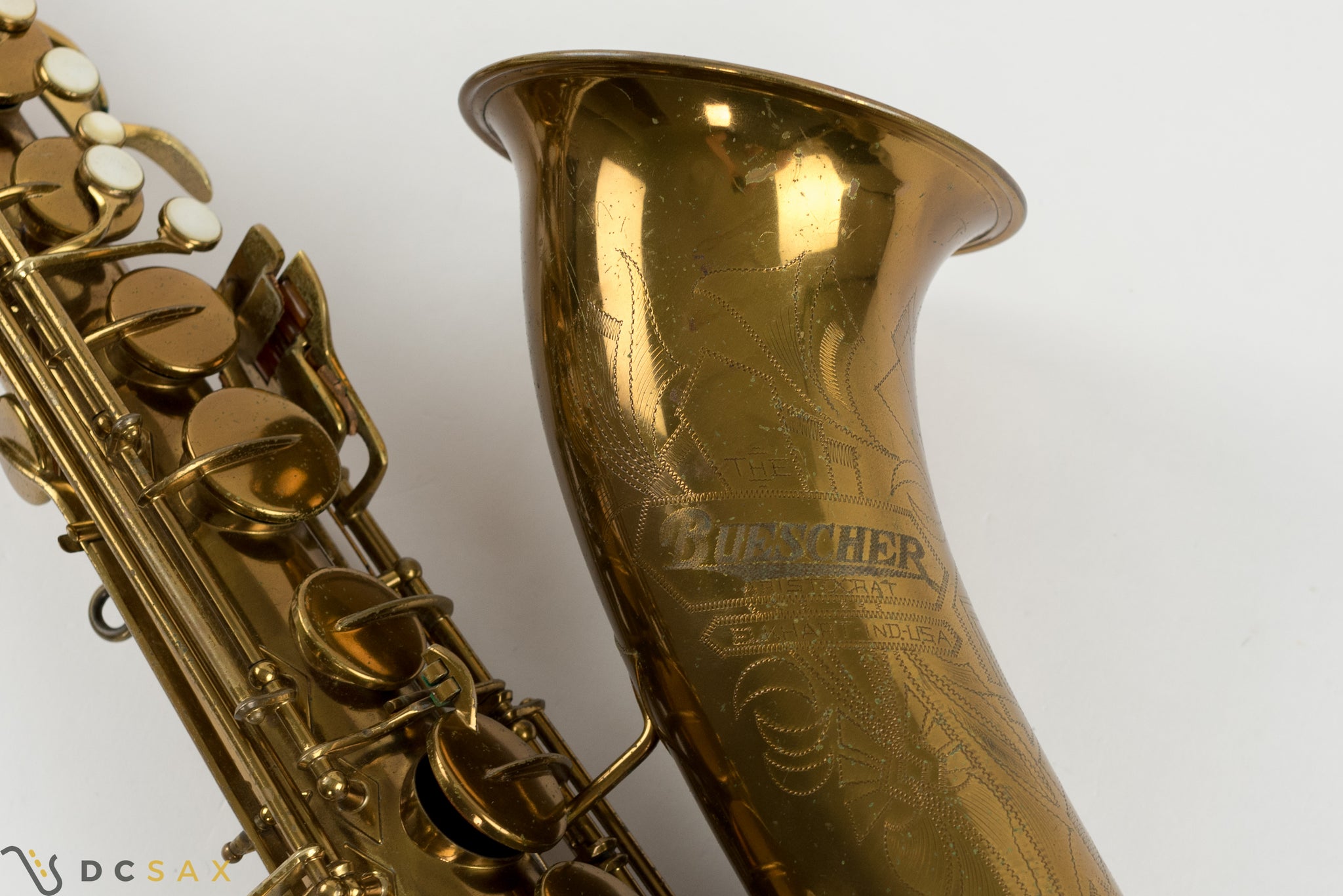 1938 285,xxx Buescher Aristocrat Tenor Saxophone, Original Lacquer
