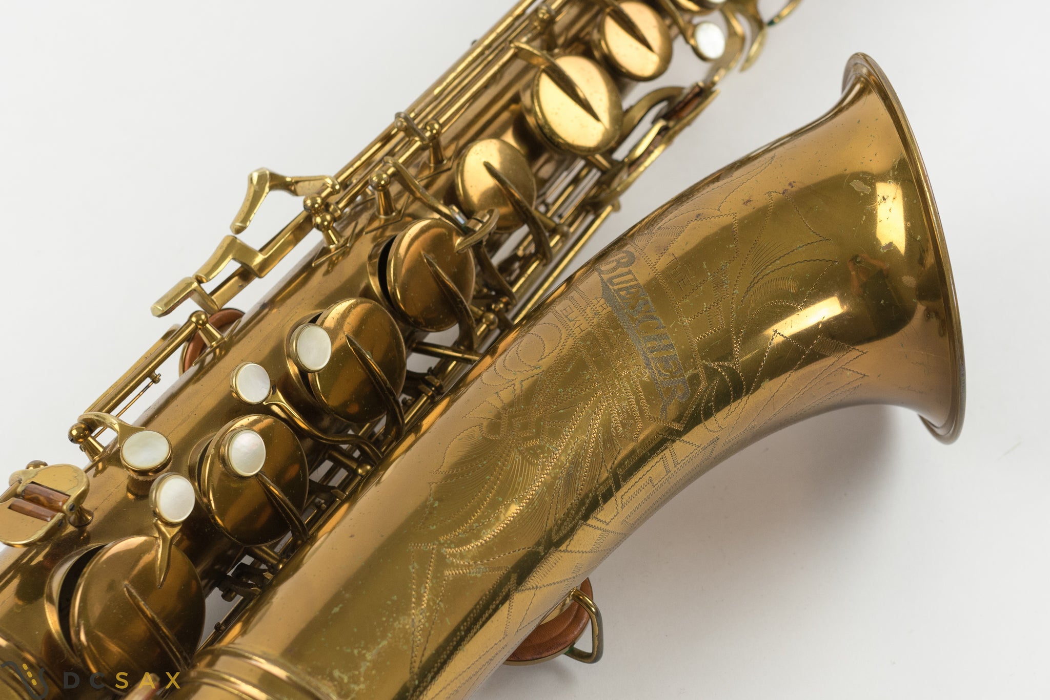 1938 285,xxx Buescher Aristocrat Tenor Saxophone, Original Lacquer
