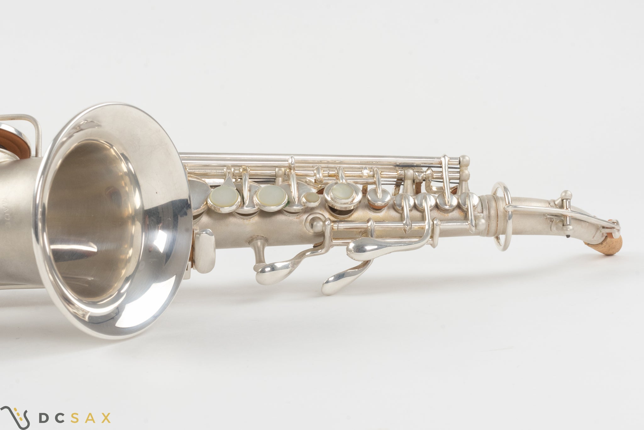 121,xxx Conn New Wonder Curved Soprano Saxophone, Silver Plated, Video