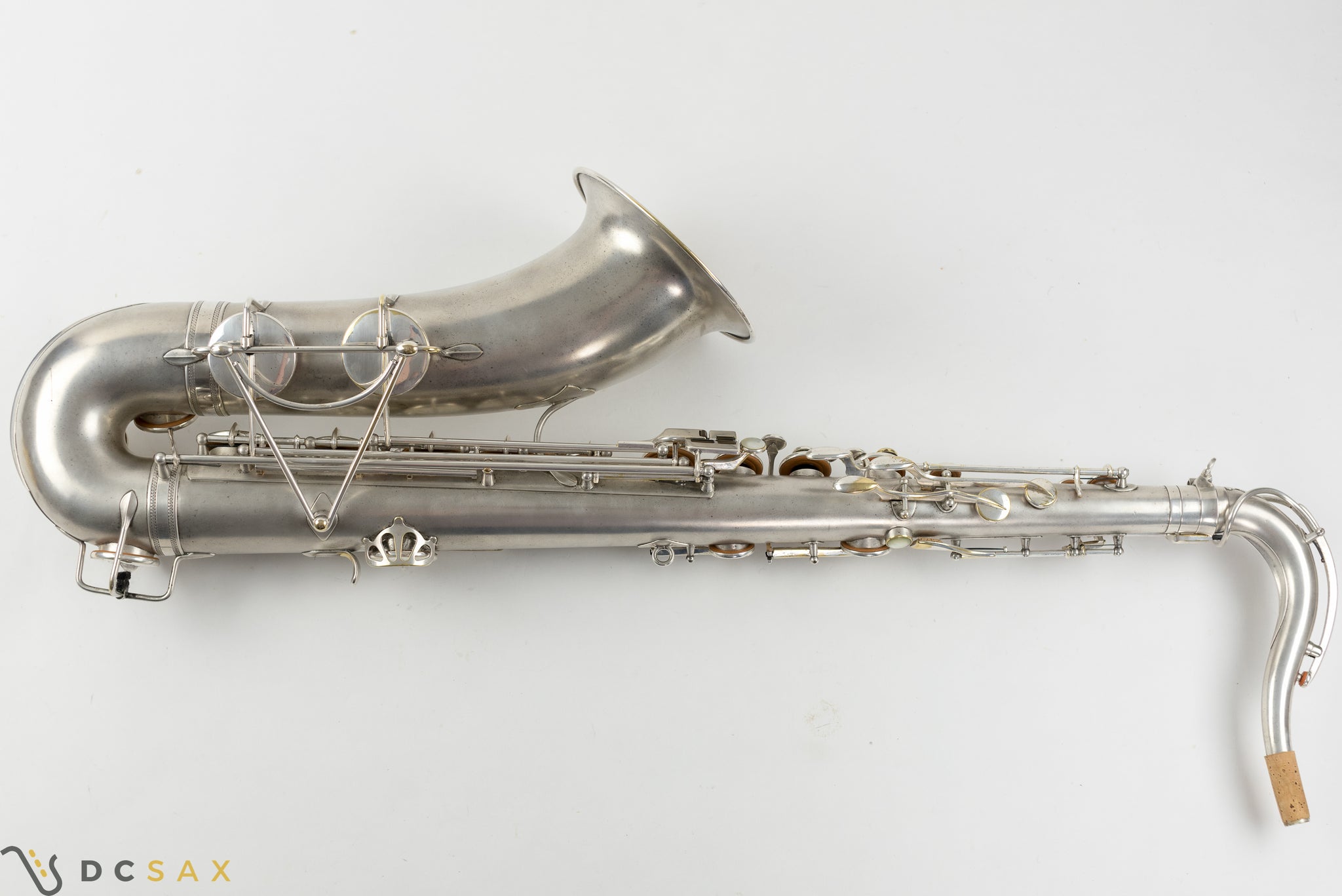 1932 Selmer Super Sax 'Cigar Cutter' Tenor Saxophone, Original Silver Plating, Fresh Overhaul