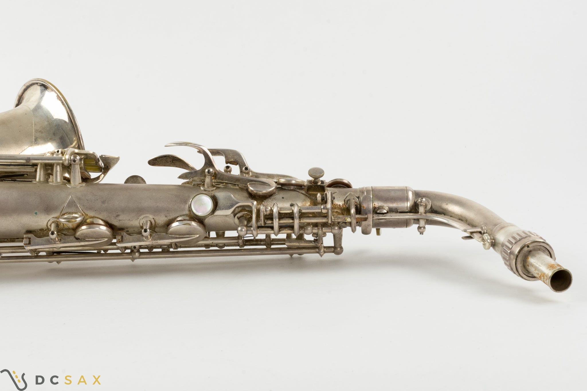 1933 291,xxx Conn 6M VIII Alto Saxophone, Silver Plated, Gold Bell