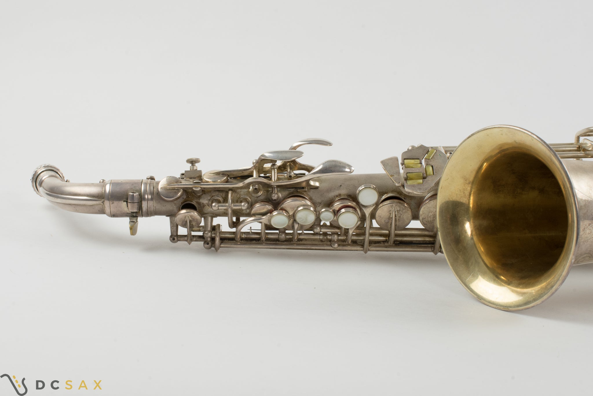 1933 291,xxx Conn 6M VIII Alto Saxophone, Silver Plated, Gold Bell