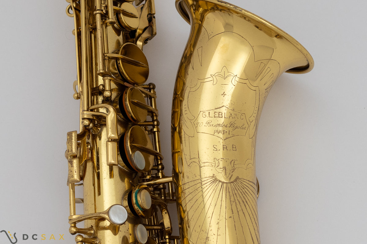 1930年代製 Leblanc SRB アルトサックス、シリアルナンバー4