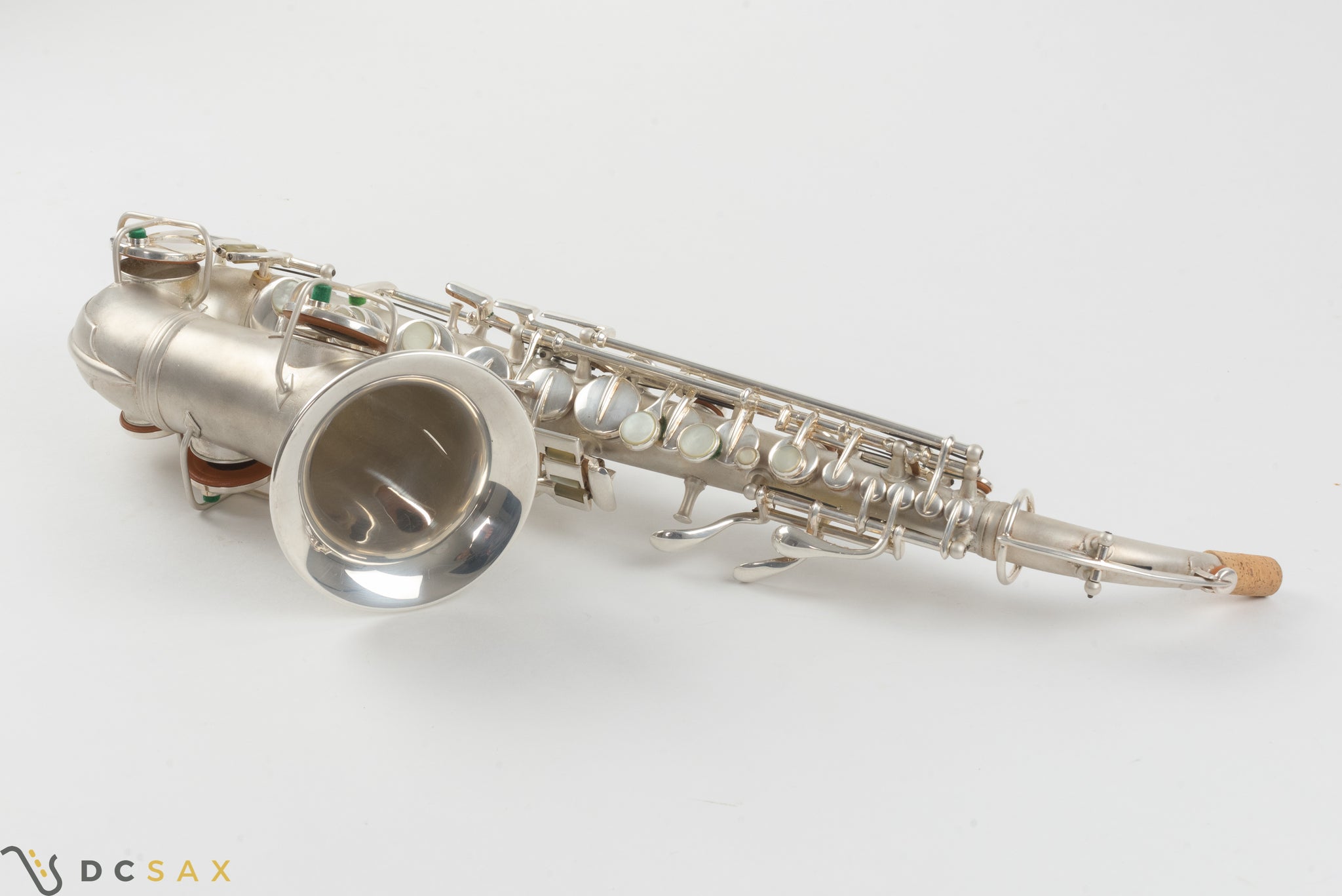 121,xxx Conn New Wonder Curved Soprano Saxophone, Silver Plated, Video