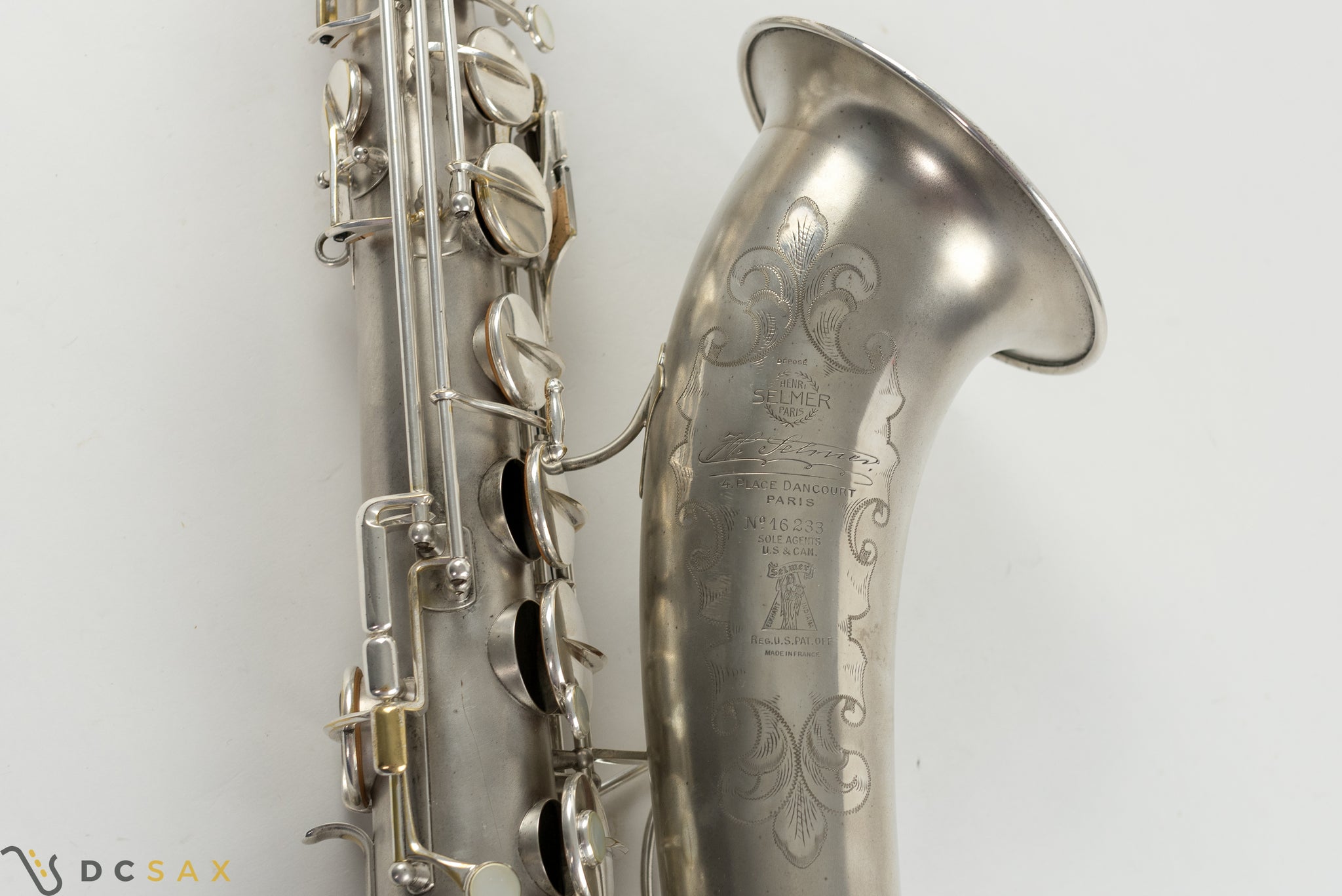 1932 Selmer Super Sax 'Cigar Cutter' Tenor Saxophone, Original Silver Plating, Fresh Overhaul