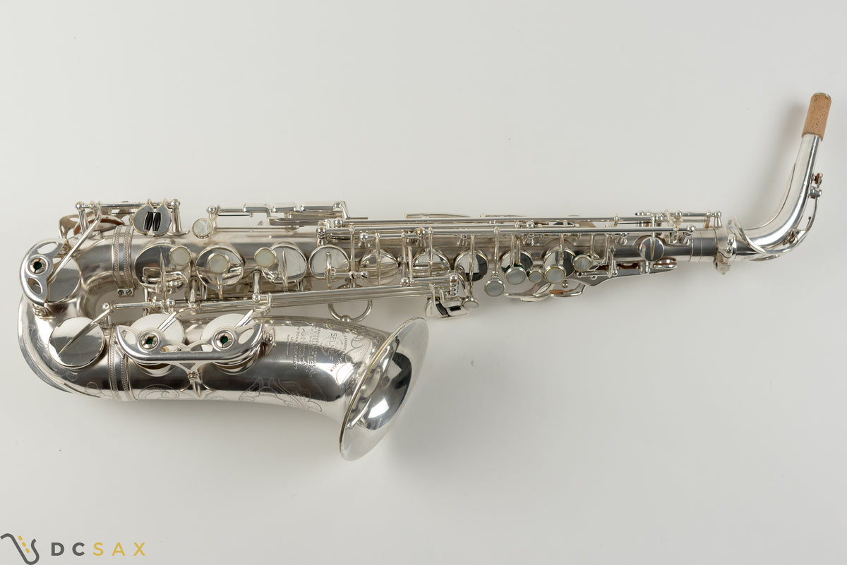 1954년식 57,xxx 실버 플레이트 셀머 Mark VI 알토 색소폰, 전체 수리(오버홀), 영상