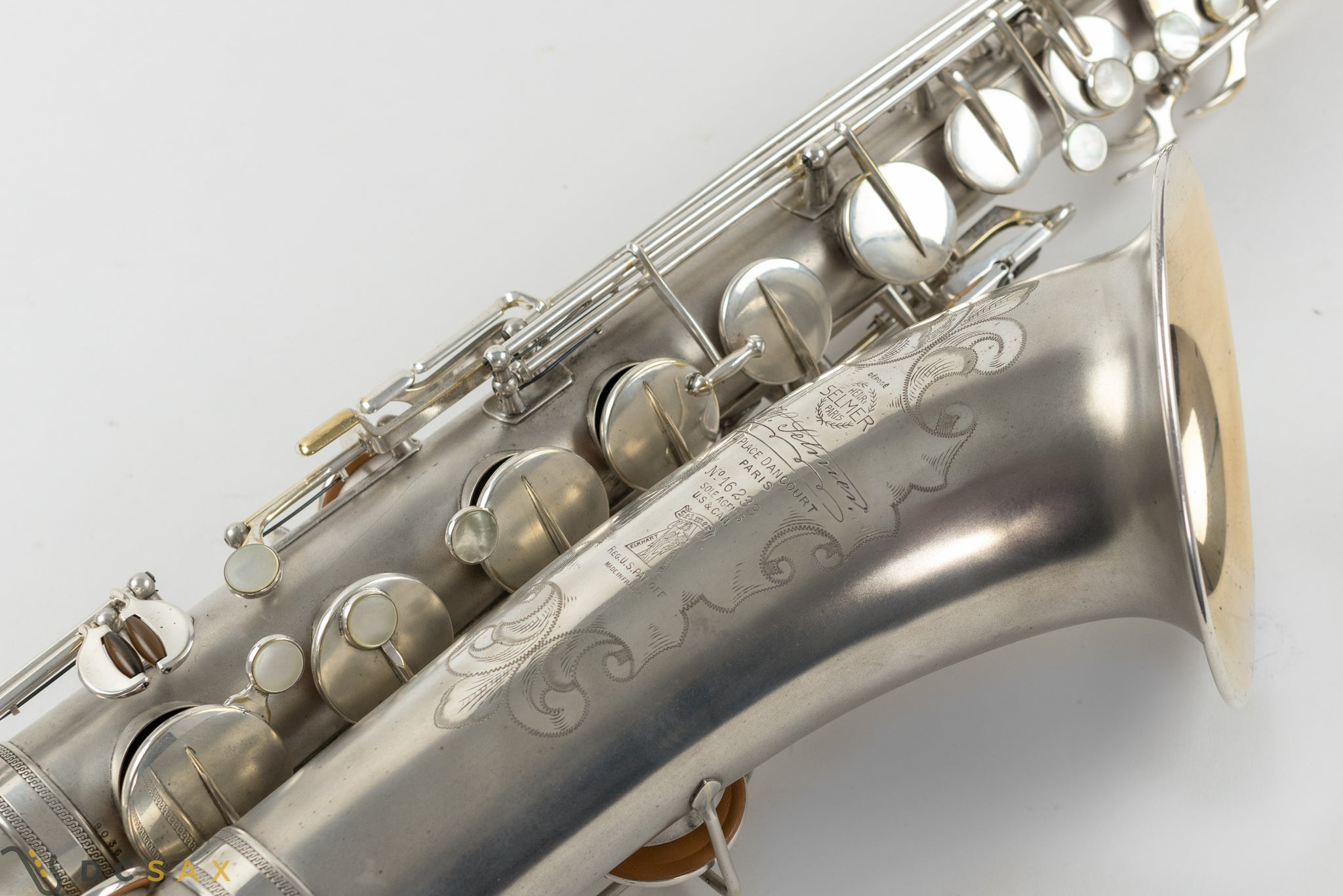 1932 Selmer Super Sax 'Cigar Cutter' Tenor Saxophone, Original Silver Plating, Fresh Overhaul