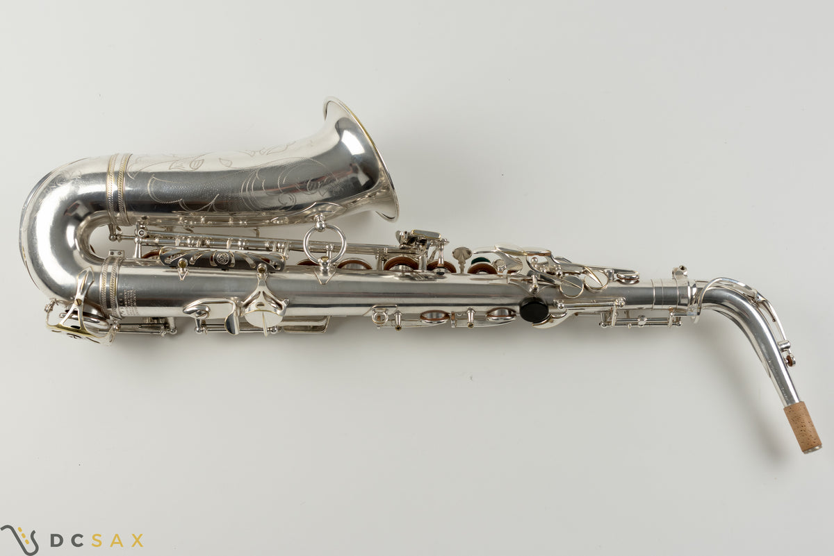 1954년식 57,xxx 실버 플레이트 셀머 Mark VI 알토 색소폰, 전체 수리(오버홀), 영상