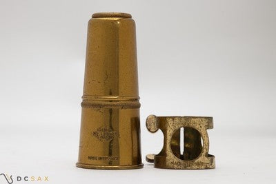 1950's Selmer Two Screw Tenor Saxophone Ligature and Cap Set From Mark VI