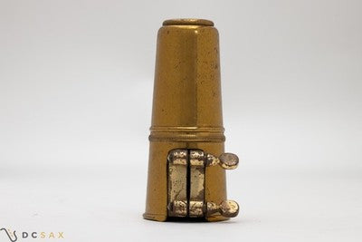 1950's Selmer Two Screw Tenor Saxophone Ligature and Cap Set From Mark VI