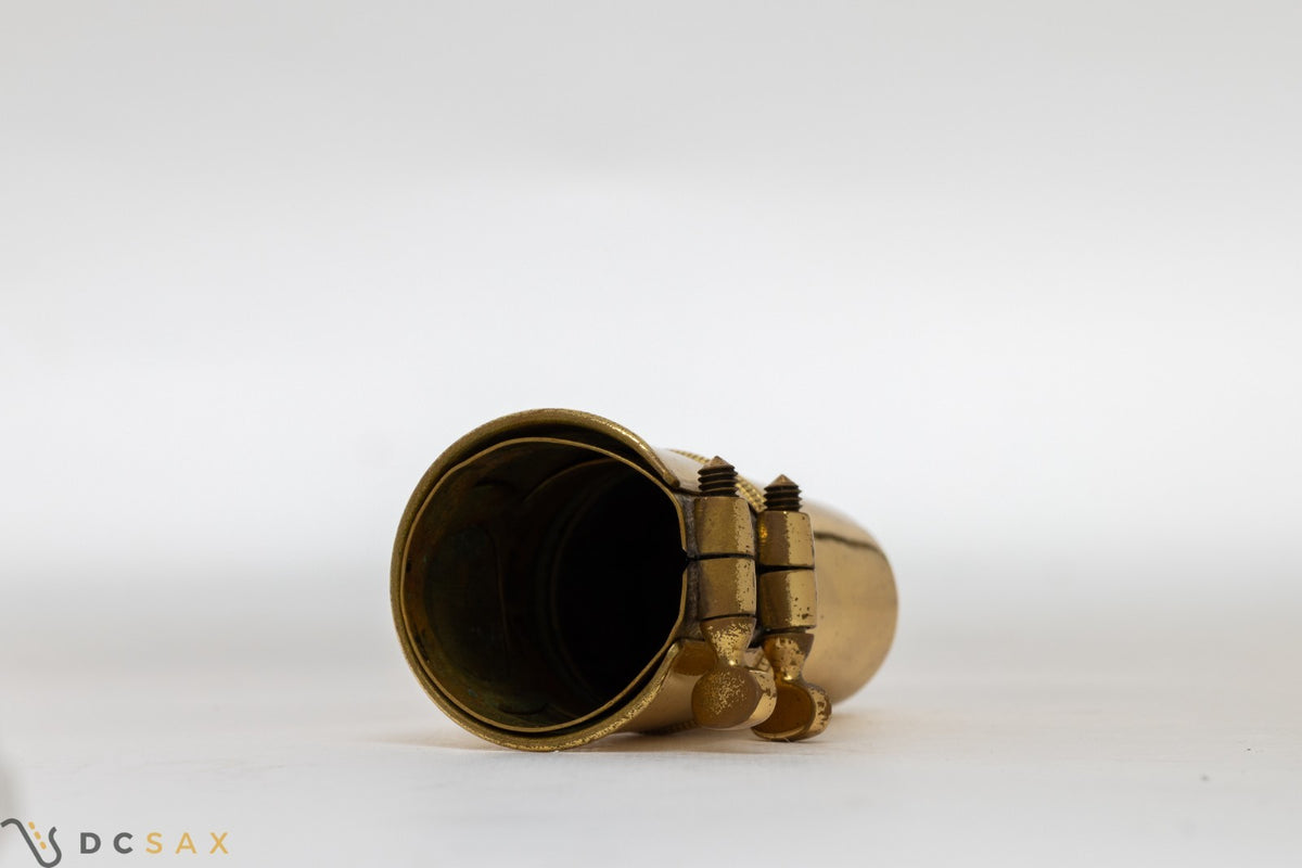 1950's Selmer Two Screw Alto Saxophone Ligature and Cap Set From Mark VI