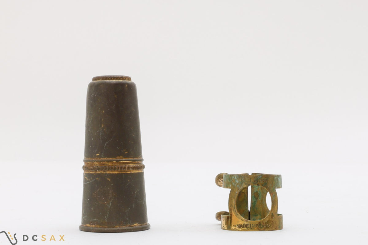 Vintage Selmer Two Screw Alto Saxophone Ligature and Cap Set From Mark VI