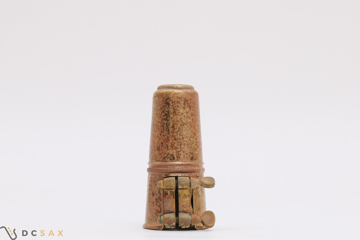 Vintage Selmer Two Screw Alto Saxophone Ligature and Cap Set From Mark VI