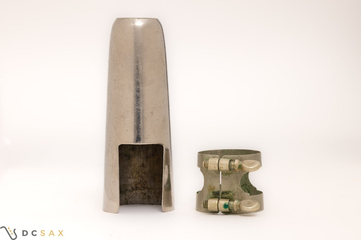 Vintage Martin Tenor Saxophone Ligature and Cap Set