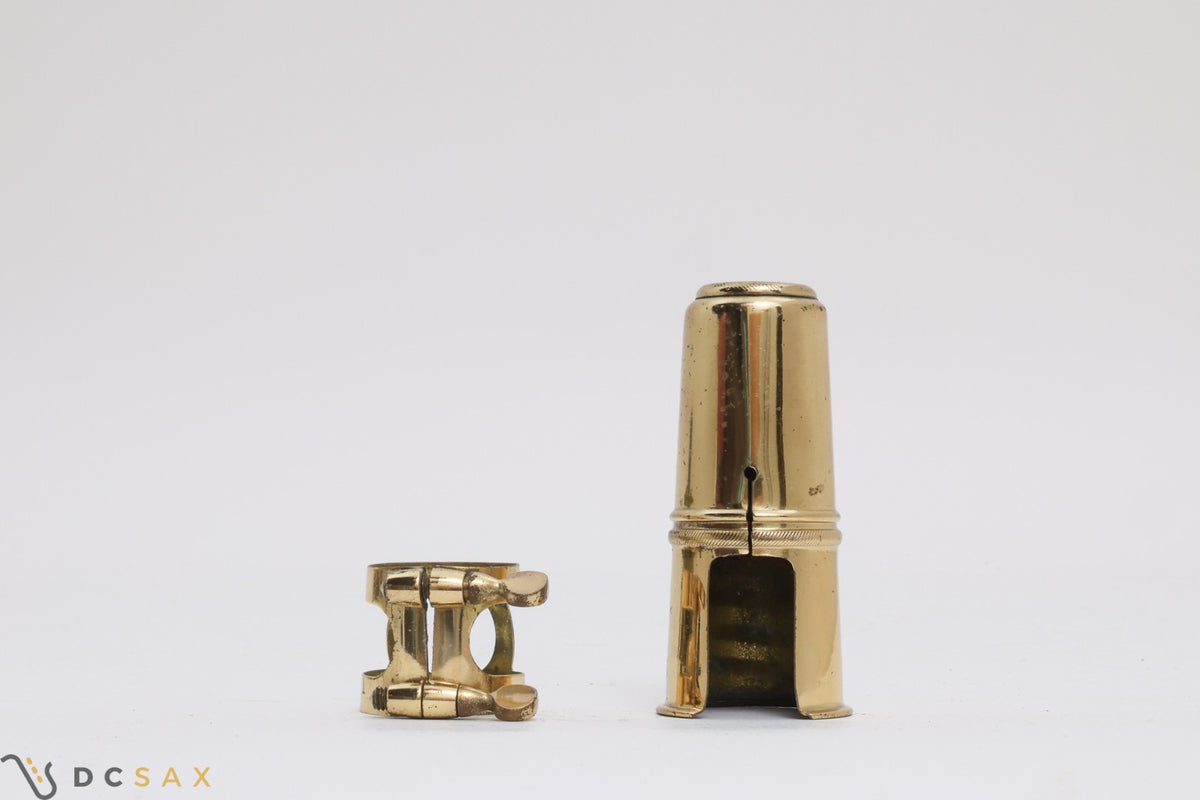 Selmer Two Screw Alto Saxophone Ligature and Cap Set for Hard Rubber Mouthpieces