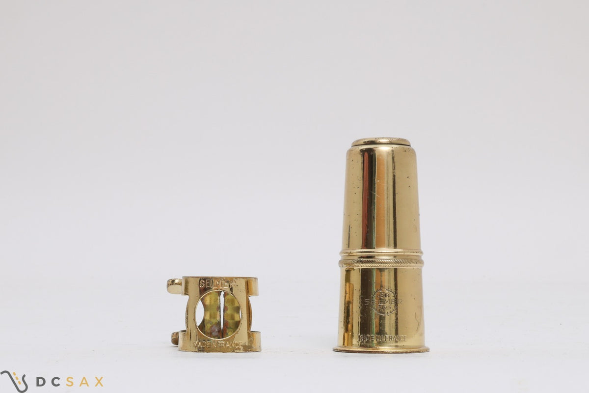Selmer Two Screw Alto Saxophone Ligature and Cap Set for Hard Rubber Mouthpieces