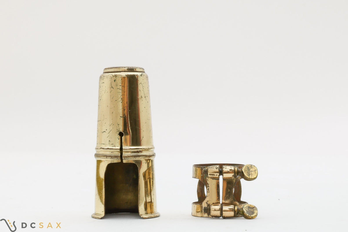 Selmer Two Screw Alto Saxophone Ligature and Cap Set for Hard Rubber Mouthpieces