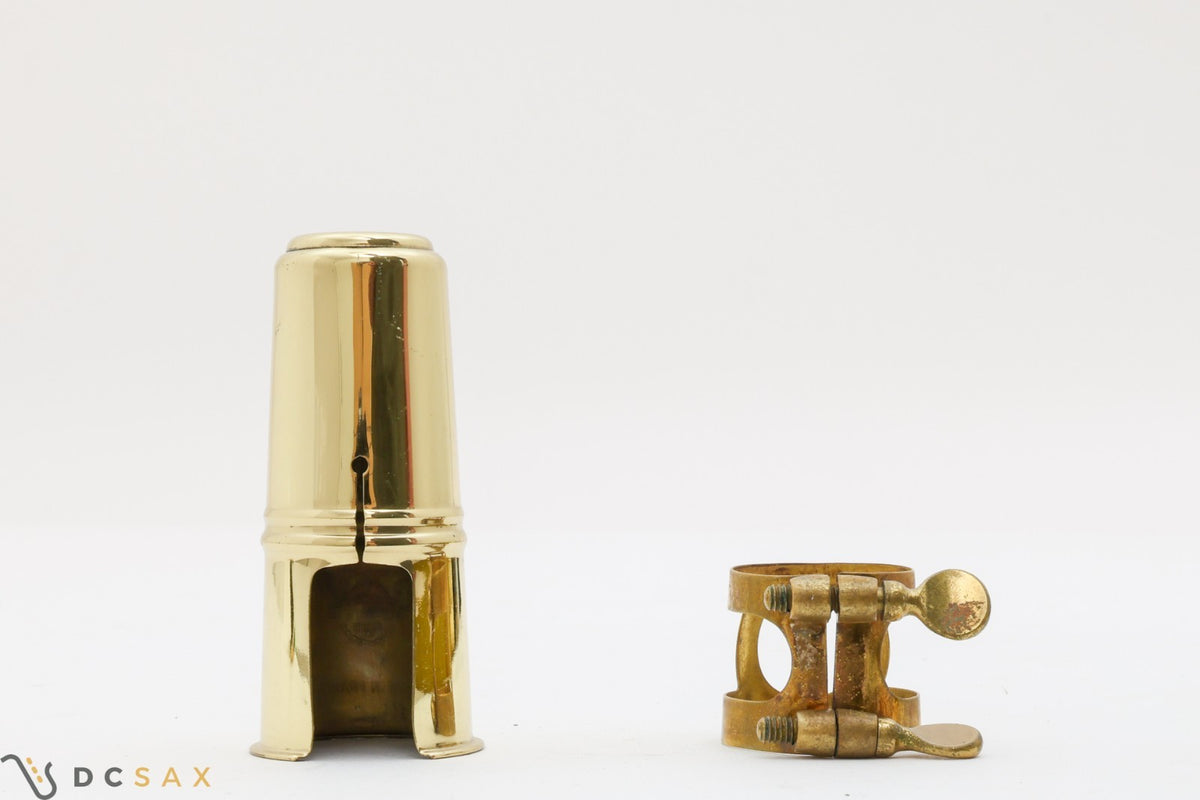 Selmer Two Screw Alto Saxophone Ligature and Cap Set for Hard Rubber Mouthpieces