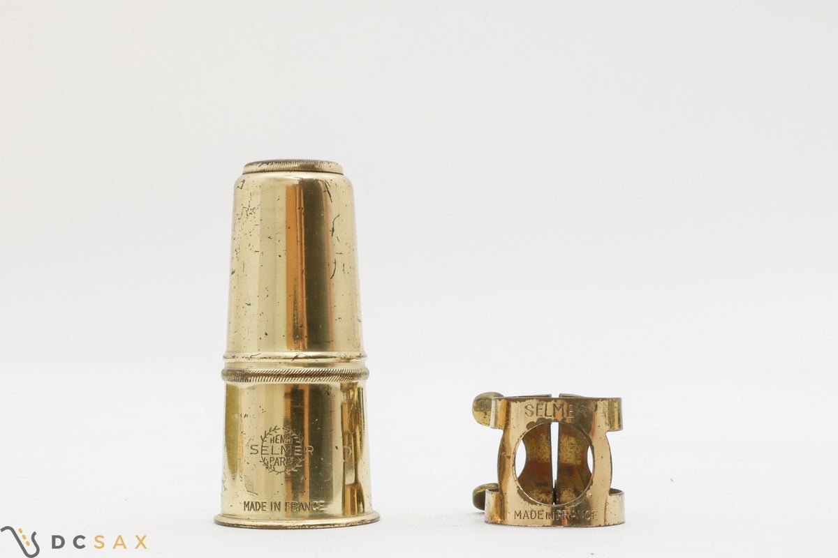 Selmer Two Screw Alto Saxophone Ligature and Cap Set for Hard Rubber Mouthpieces