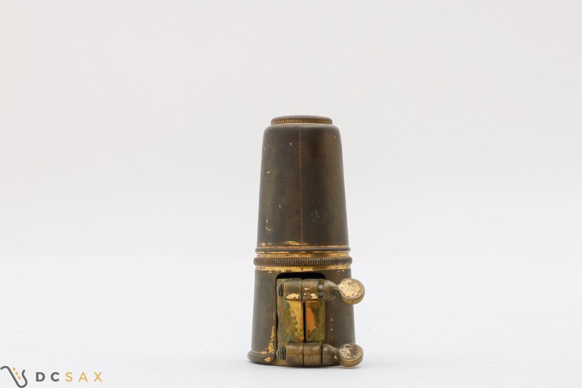Vintage Selmer Two Screw Alto Saxophone Ligature and Cap Set From Mark VI