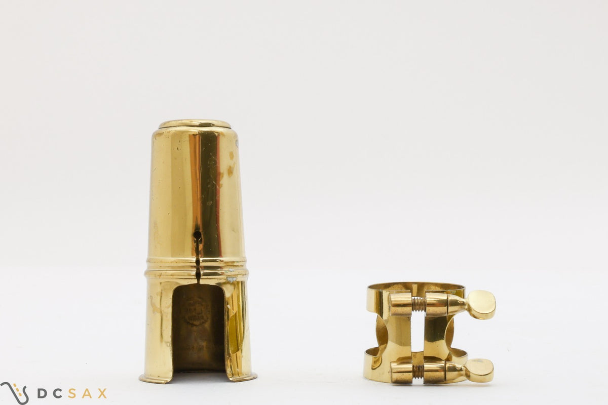 Selmer Two Screw Alto Saxophone Ligature and Cap Set for Hard Rubber Mouthpieces
