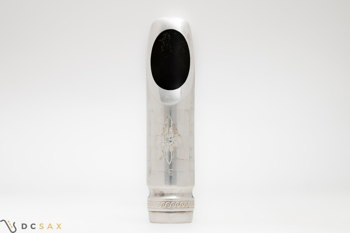 1950's Selmer Metal Alto Saxophone Mouthpiece, Fluted Sides, Rare E Facing