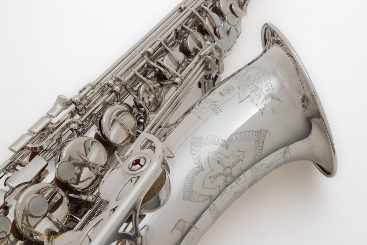 Yamaha Custom YTS-875EXS Silver Plated Tenor Saxophone, Just Serviced, Near Mint
