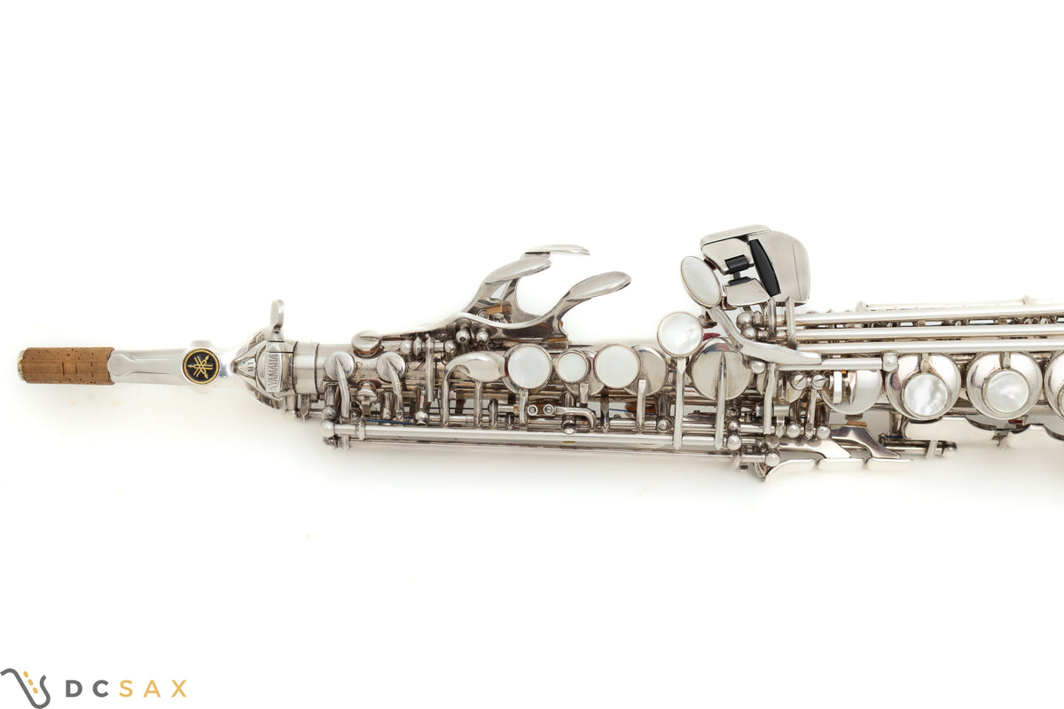 Yamaha Custom YSS-875S Soprano Saxophone, Near Mint, Just Serviced, Silver Plated