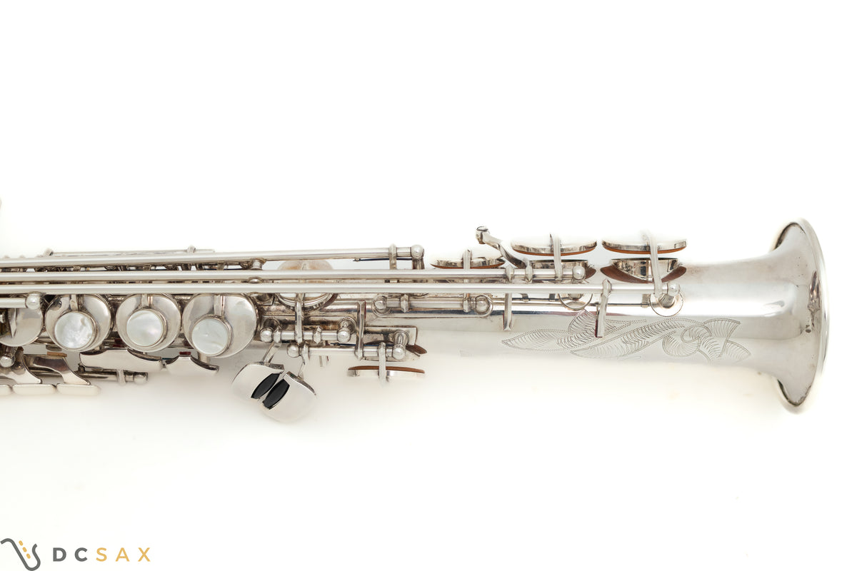 Yamaha Custom YSS-875S Soprano Saxophone, Near Mint, Just Serviced, Silver Plated