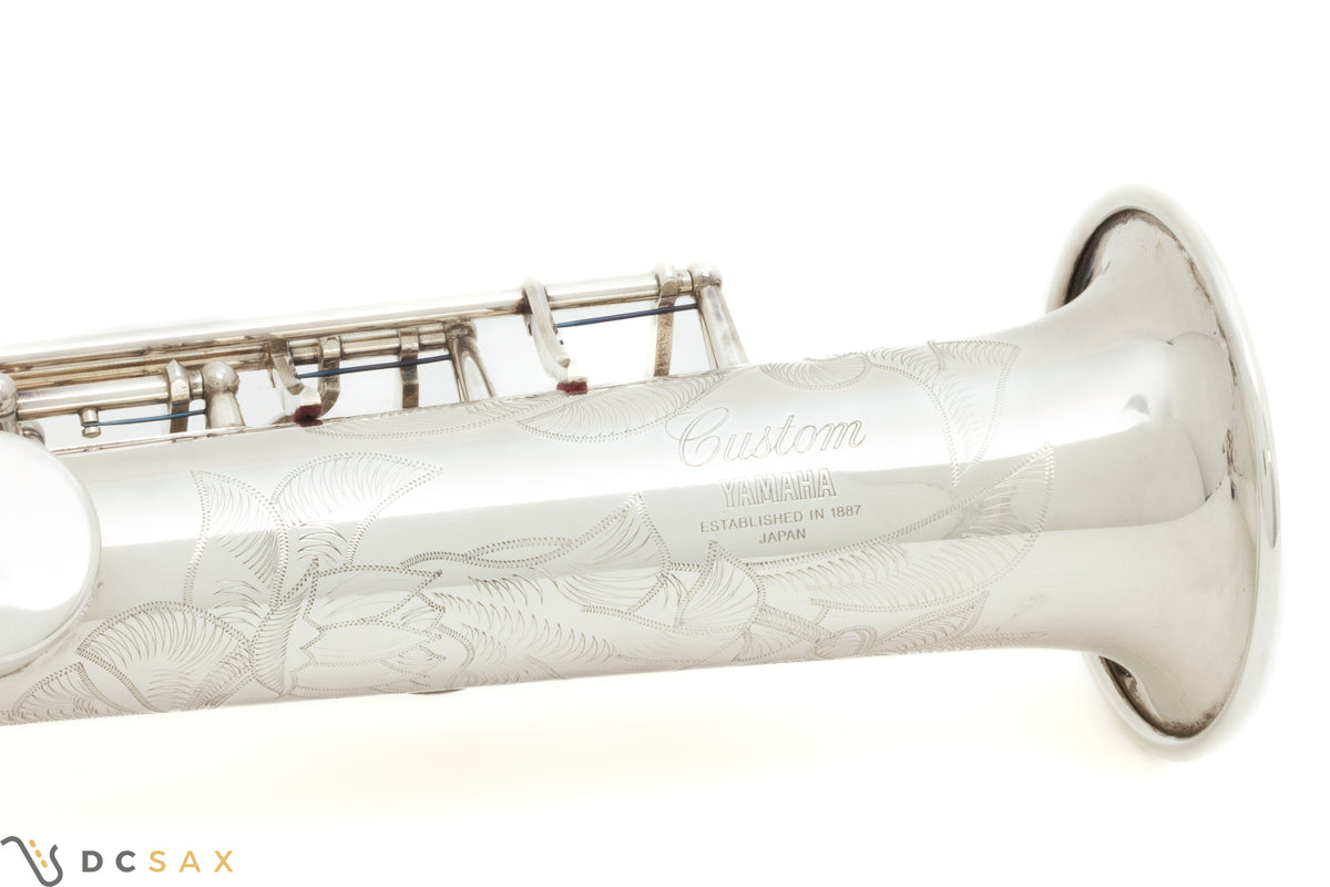 Yamaha Custom YSS-875S Soprano Saxophone, Near Mint, Just Serviced, Silver Plated