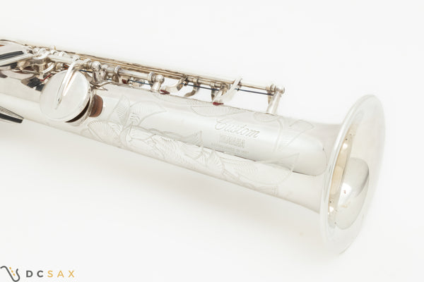 Yamaha Custom YSS-875S Soprano Saxophone, Near Mint, Just Serviced, Silver Plated