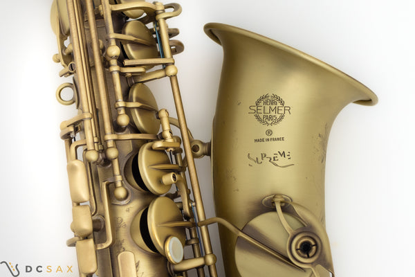 Mint Condition Selmer Supreme Alto Saxophone, Matte Finish, Video Demo