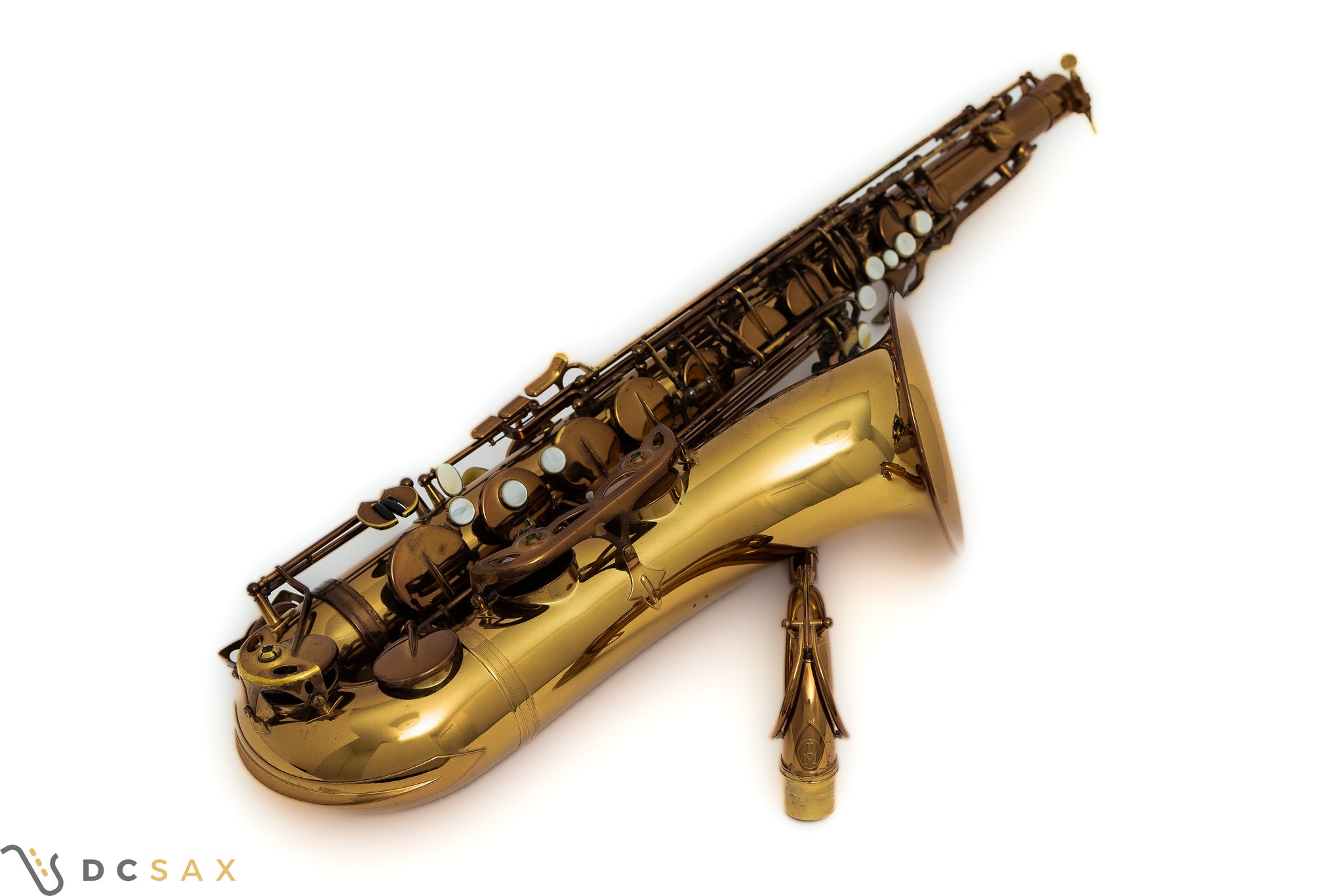 TM Custom Tenor Saxophone, Rolled Tone Holes, Just Serviced, Video