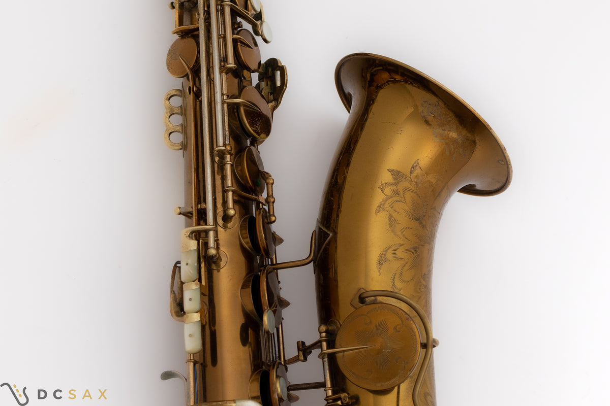 1939 King Zephyr Special Tenor Saxophone, Video, Original Lacquer, Full Pearls, Sterling Neck