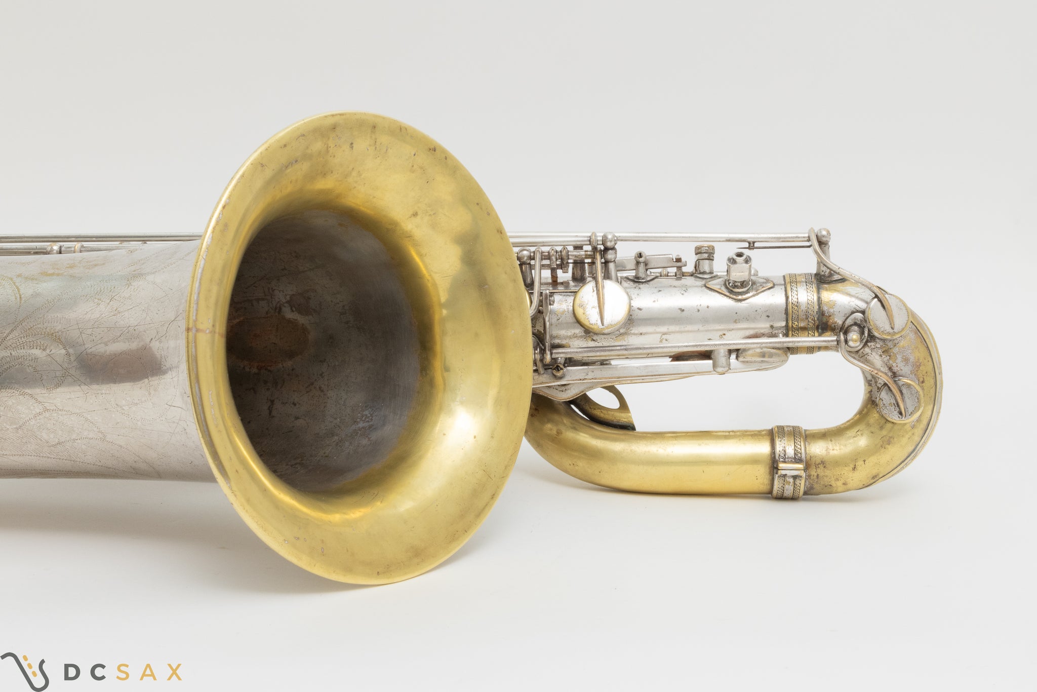 85,xxx Low A Selmer Mark VI Baritone Saxophone, Original Silver Plated