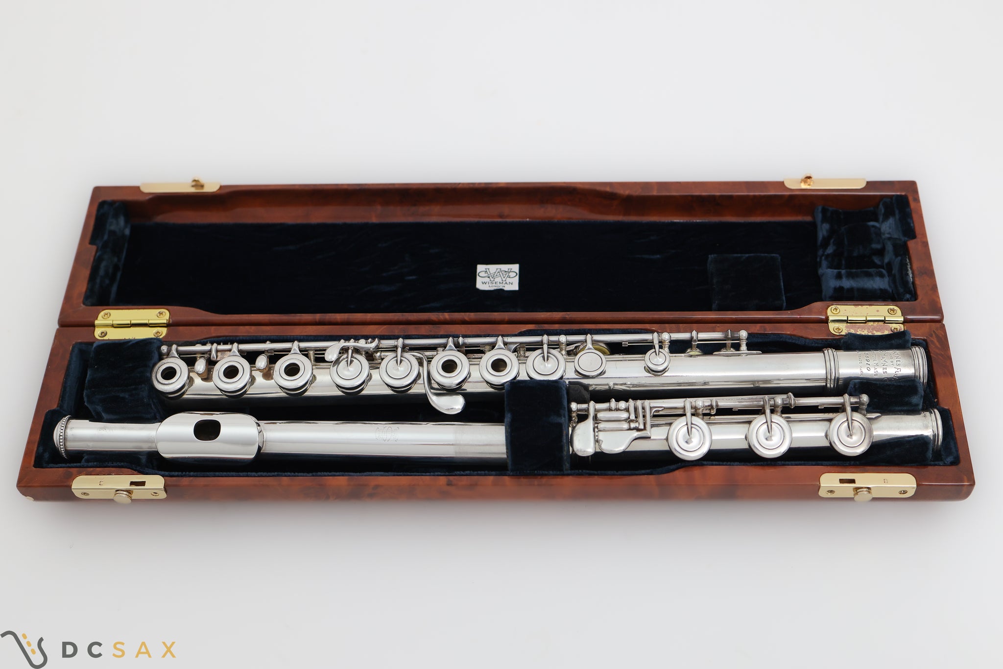 1971 Wm. S. Haynes Handmade Silver Flute, B Foot, Soldered Tone Holes, Wiseman Case